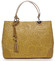 Originálna dámska kožená kabelka tmavo žltá - ItalY Mattie