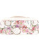 Originálna dámska kožená kabelka ružová - ItalY Mattie Flower