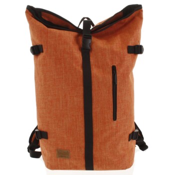 Jedinečný veľký štýlový unisex batoh oranžový - New Rebels Rebback