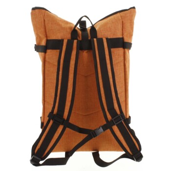 Jedinečný veľký štýlový unisex batoh oranžový - New Rebels Rebback