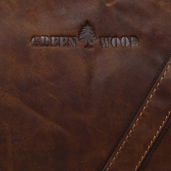 Kožená taška cez plece hnedá - Greenwood Aboutme