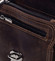 Luxusná pánska kožená vrecko na opasok hnedá - Greenwood Surprise