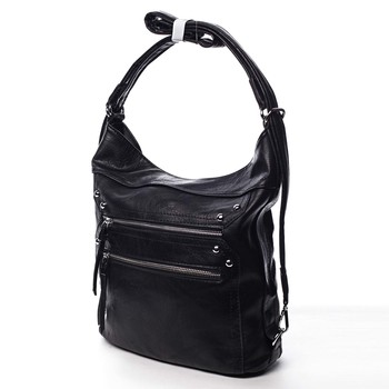 Dámska kabelka batoh čierna - Romina Alfa