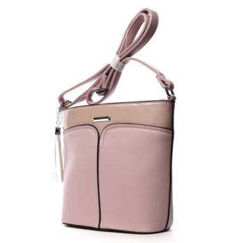 Dámska crossbody kabelka ružová - Silvia Rosa Enegmi