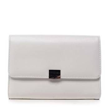 Dámska listová kabelka biela saffiano - Michelle Moon F900