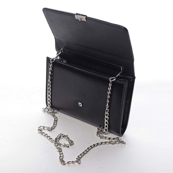 Dámska listová kabelka čierna saffiano - Michelle Moon F900