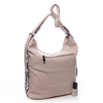 Dámska kabelka batoh svetloružová - Romina Lazy