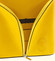 Dámska kožená crossbody kabelka žltá - ItalY Hallie