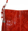 Dámska kožená kabelka cez plece červená - ItalY Heather