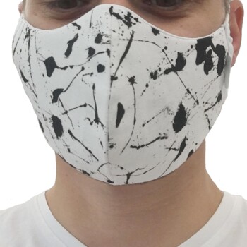 Nano rúško českej výroby bielo čierne - B&C M