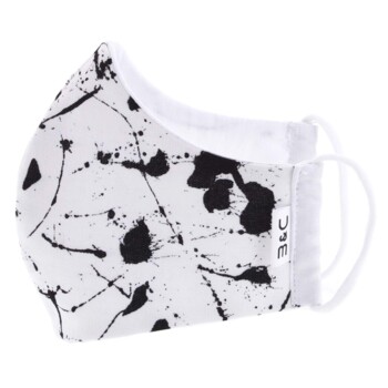 Nano rúško českej výroby bielo čierne - B&C M