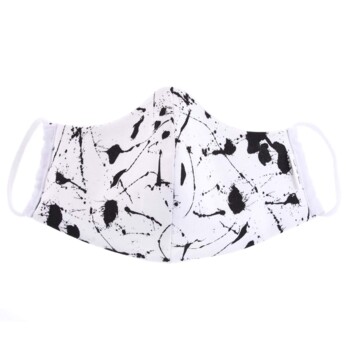 Nano rúško českej výroby bielo čierne - B&C M