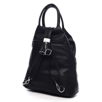 Originálny dámsky batoh kabelka čierny - Romina Gempela