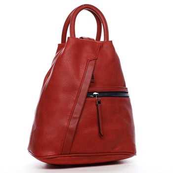 Originálny dámsky batoh kabelka červený - Romina Imvelaphi