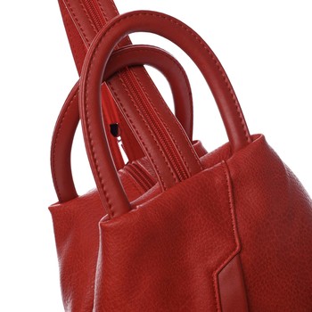Originálny dámsky batoh kabelka červený - Romina Imvelaphi