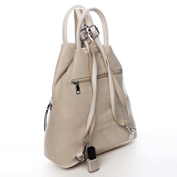 Originálny dámsky batoh kabelka béžový - Romina Imvelaphi