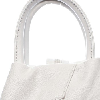 Originálny dámsky batoh kabelka biely - Romina Imvelaphi