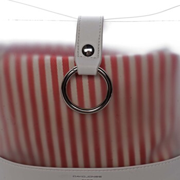 Originálna dámska crossbody kabelka biela - David Jones Crazy