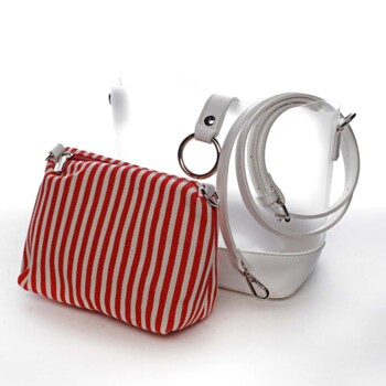 Originálna dámska crossbody kabelka biela - David Jones Crazy