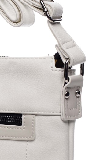 Dámska crossbody kabelka biela - David Jones Rhona 