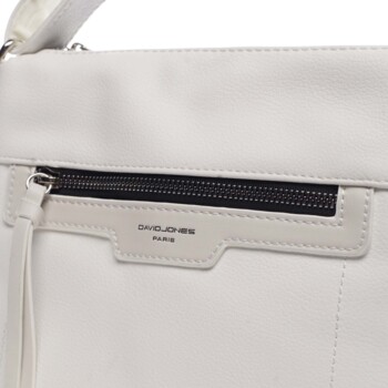 Dámska crossbody kabelka biela - David Jones Rhona 