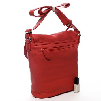 Dámska kabelka cez plece červená - DIANA & CO Leilla