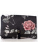 Dámska kvetovaná listová kabelka čierna - DIANA & CO Flouw