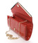 Dámska lakovaná listová kabelka červená - Michelle Moon None