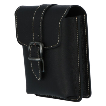 Pánske kožené vrecko na opasok čierna - Kabea Hepp 2