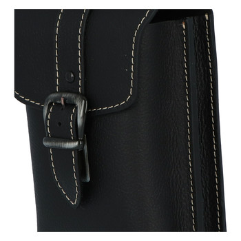 Pánske kožené vrecko na opasok čierna - Kabea Hepp 2