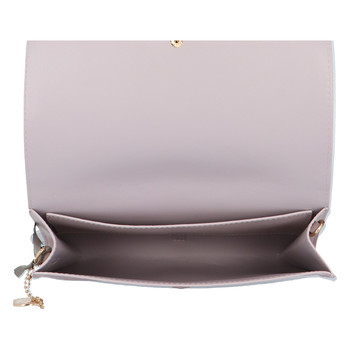 Dámska kvetovaná listová kabelka svetlofialová - DIANA & CO Flouw