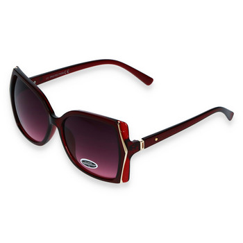 Dámske slnečné okuliare tmavočervené - S6505