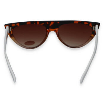 Dámske slnečné okuliare hnedo biele - S9115