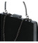 Dámska perleťová listová kabelka čierná - Michelle Moon V380