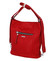 Dámska kabelka batoh červená - Romina Wamma