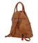 Originálny dámsky batoh kabelka hnedý - Romina Gempela
