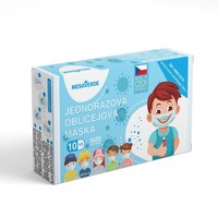 Jednorazové detské zdravotnícke rúško českej výroby 10ks - chlapci