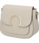 Dámska kožená crossbody kabelka béžová - ItalY Pretty