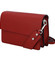 Elegantná kožená kabelka tmavočervená - ItalY Kenesis