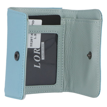 Malá kožená peňaženka svetlomodrá - Lorenti 5287N